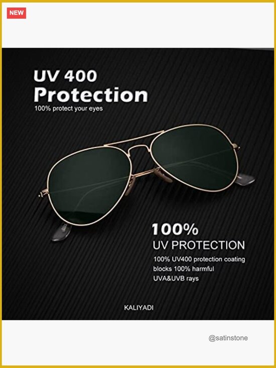 Polarized Aviator Sunglasses with UV Protection, 3-Pack main image 5